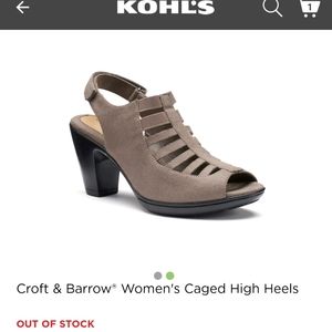 Croft & Barrow open toe high heel size 11